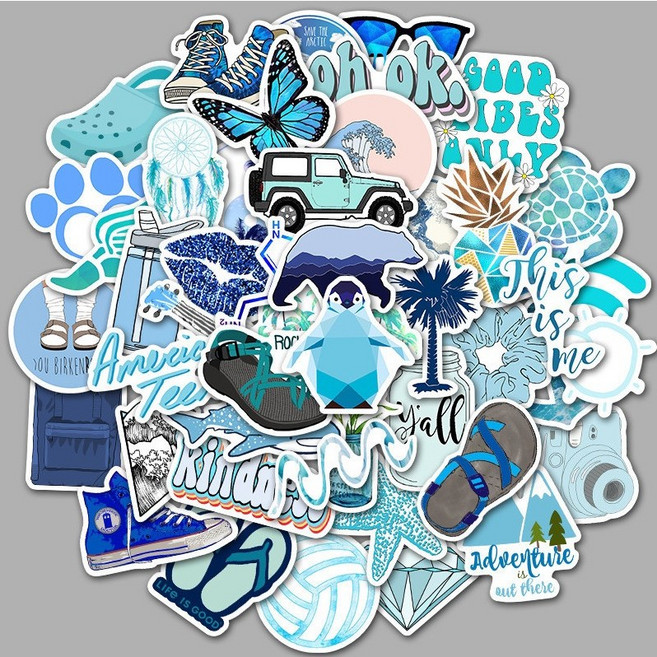 캠핑 물티슈케이스 휴지 티슈 보관함 크리넥스 블랙 화이트, 오션스티커, 1개