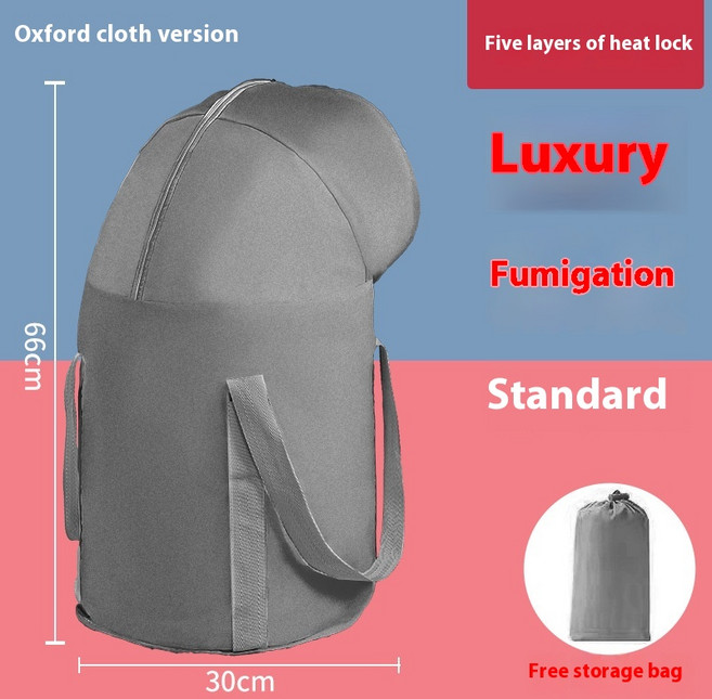 휴대용 족욕통 종아리 높이까지 오는 5중 단열 발주머니 접이식 여행용, 03 Grey over the knee