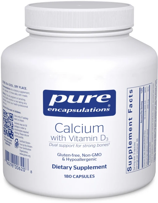 퓨어 인캡슐레이션 칼슘 위드 비타민 D3 | 뼈 대장 및 Pure Encapsulations Calcium with Vitamin D3 | Dietary Supplement t, 1개 - 쿠팡