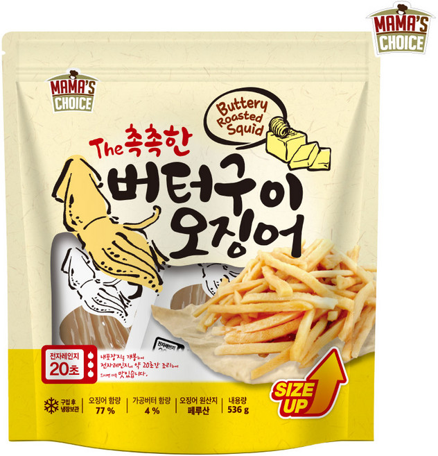 마마스초이스 코스트코 NEW 마마스초이스 버터구이오징어 536g, 563g, 1개