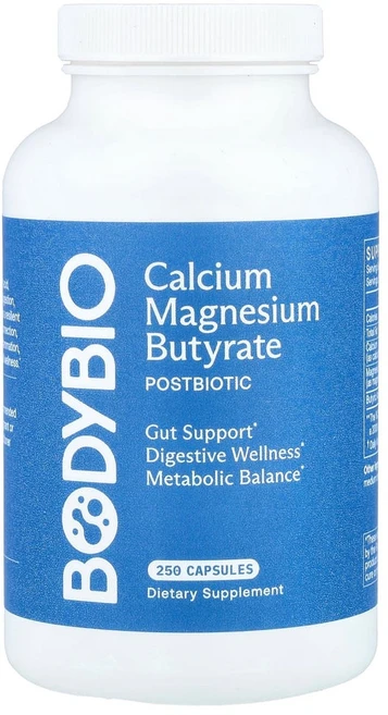 보디바이오 BodyBio 칼슘/마그네슘 부티레이트 캡슐 250정 미국 해외 직구 뼈건강, 1개 - 쿠팡