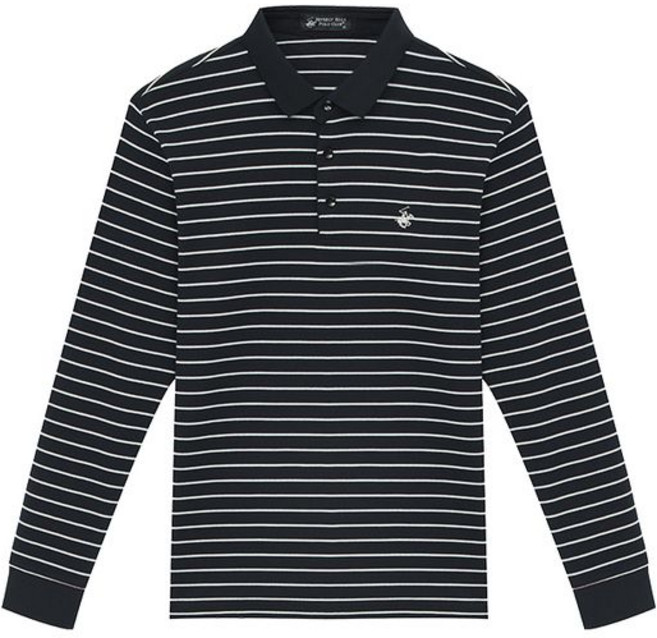비버리힐스폴로클럽 남성 데일리 핀 스트라이프 PK티 TS365