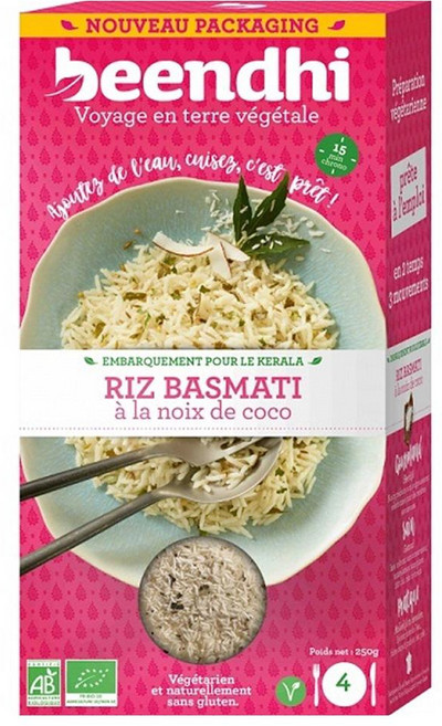BEENDI 빈디 코코넛 바스마티 쌀, 4개, 250g