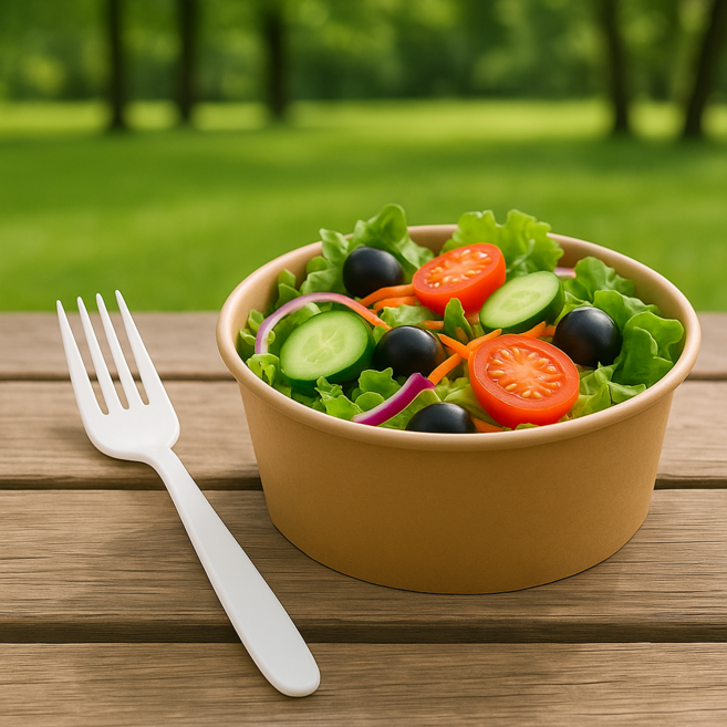 Zina.C 일회용 개별 포장 160mm 포크 화이트, 1개, 1000개입