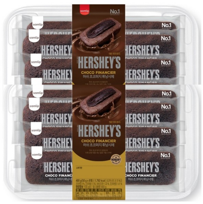 삼립 허쉬 초코퍼지휘낭시에 () /빵 쿠키, 2개, 400g