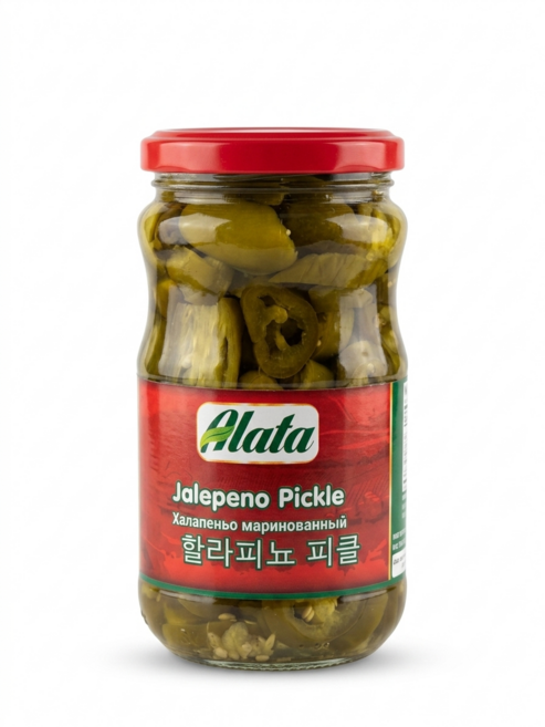 할라피뇨 슬라이스 피클 350g 튀르키예산 l Jalapeno Pickle Sliced l Jalapeno Tursu 350g, 1개