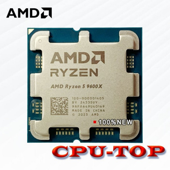 AMD Ryzen 5 9600X 프로세서 5.4GHz 6코어 12스레드 38MB 게임 캐시 4NM TDP 65W 소켓 AM5 게임용 CPU Zen