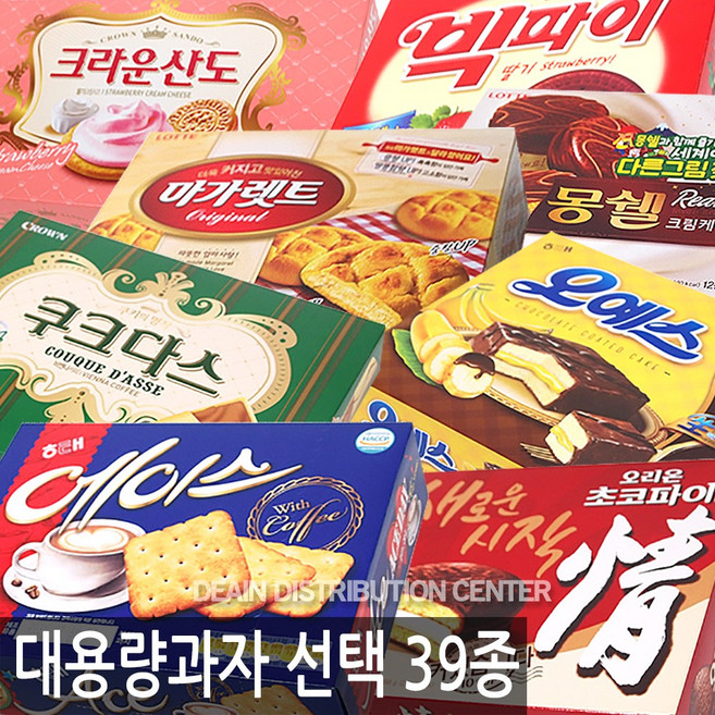 대인물류 대용량 과자 모음 선물세트, 1개, 빅파이 딸기 324g