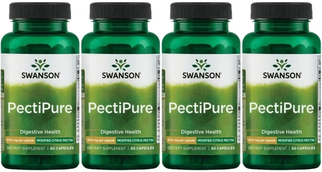 스완슨 펙티퓨어 600mg, 4팩, 60정 - 쿠팡