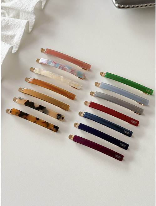 creationfrance 프랑스핀 8mm실핀 호피마블앞머리핀 삔 헤어악세사리