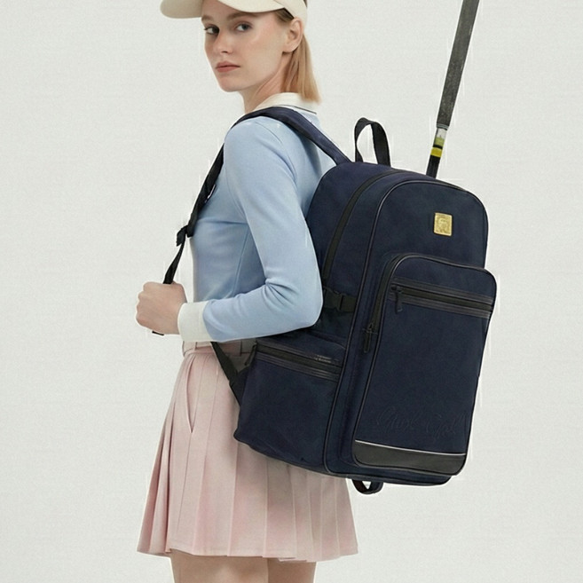 다운타운 파크골프 백팩 파크골프채 가방 프리미엄 배낭, P-NAVY