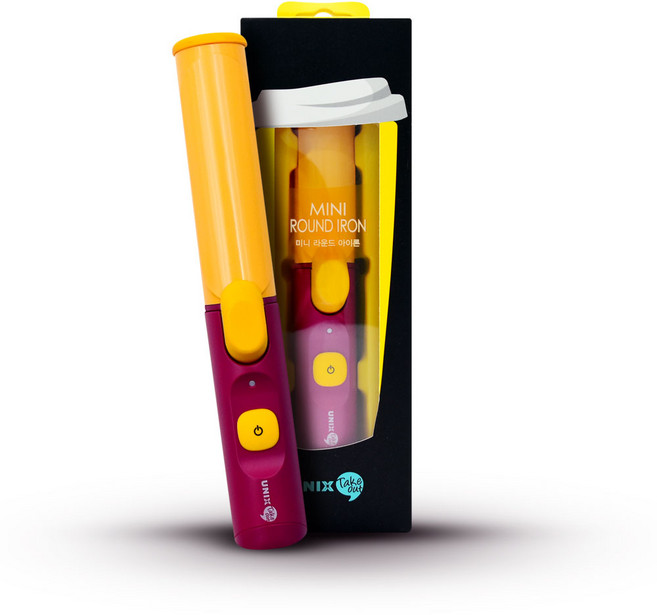 유닉스 세라믹 미니 휴대용 물결 웨이브 볼륨 봉 고데기 25mm UCI-A2905, 단일속성