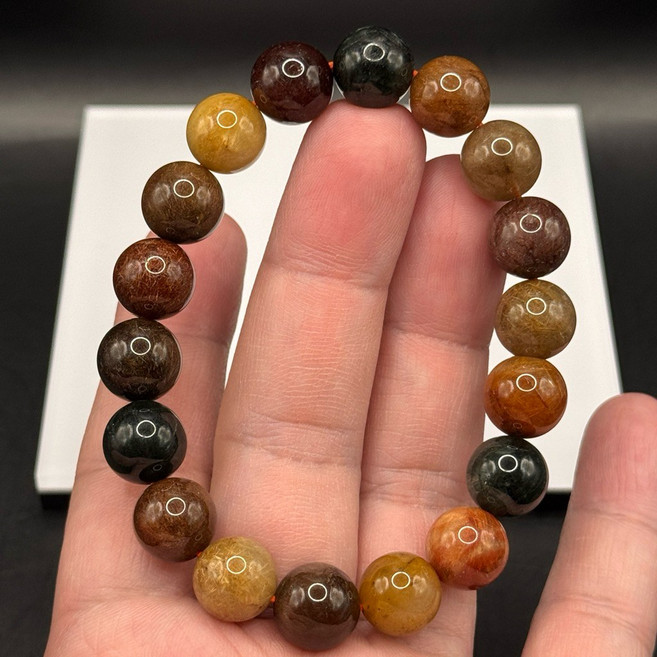 天然彩髮晶手珠