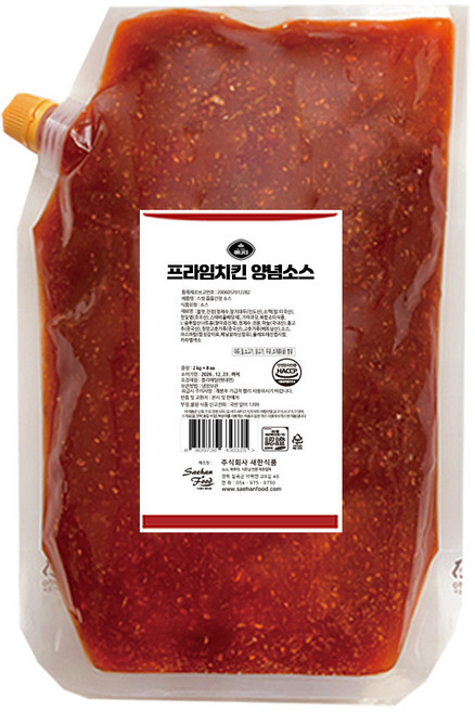 프라임 치킨 양념소스 양념치킨 간장치킨 소스, 1개, 1kg