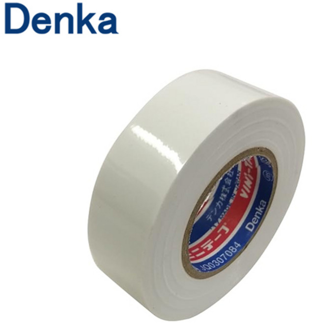 덴카 101 친환경 전기 절연 마감 테이프 백색 10M 10개입 묶음