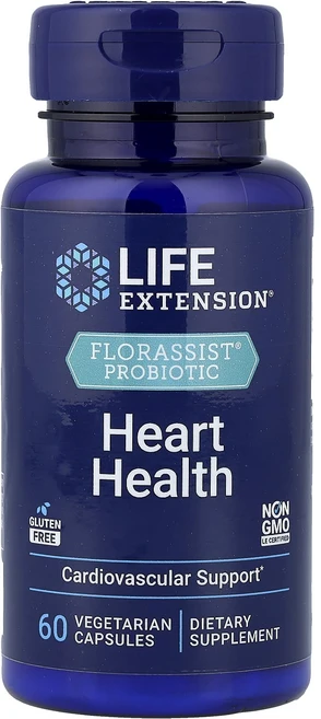 라이프익스텐션 FLORASSIST 하트 헬스 베지캡슐 60정, 6개 - 쿠팡