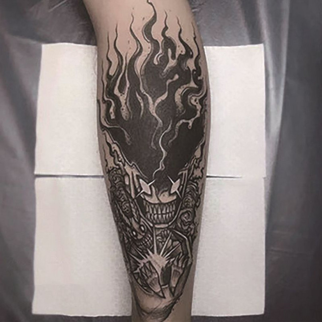 헤나 문신 스티커 3D 큰 몸 타투스티커 판박이 문신스티커, g, 24x10 센치메터