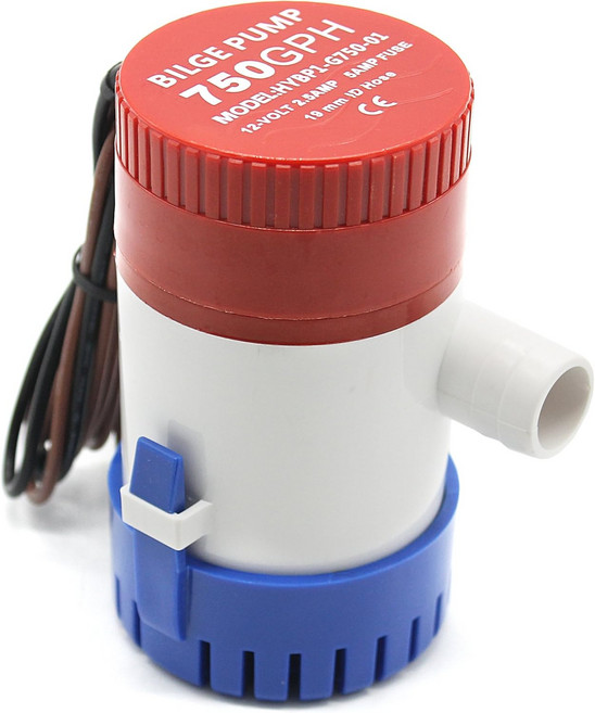 12V 워터 펌프 24 볼트 대형 흐름 빌지 해양 요트 스피드 보트 배수 DC 잠수정 펌핑, 10 12V4700GPH 18-02