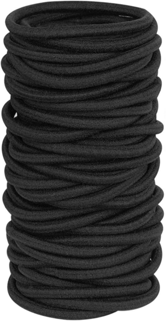 잇템박스 대용량 고탄력 짱짱한 머리 고무줄 머리끈 50P