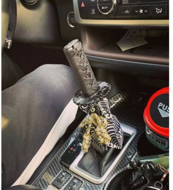 기어 봉 사무라이 카타나 칼 손잡이 간지템 튜닝 선물 15CM(싱글 기어), 20CM(싱글 기어)