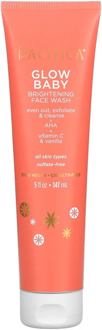 Pacifica 글로우 베이비 브라이트닝 세안제 5 fl oz (147 ml) 2팩, 1개, 147ml - 쿠팡