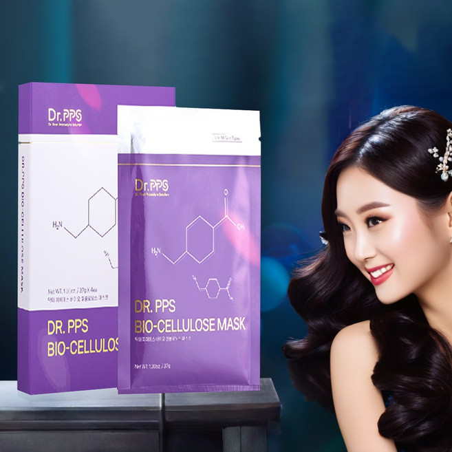 케어이즈 닥터PPS 4세대 바이오 셀룰로오스 트라넥삼산 함유 마스크 피부과 마스크 팩 1box (4매), 4개입, 1개