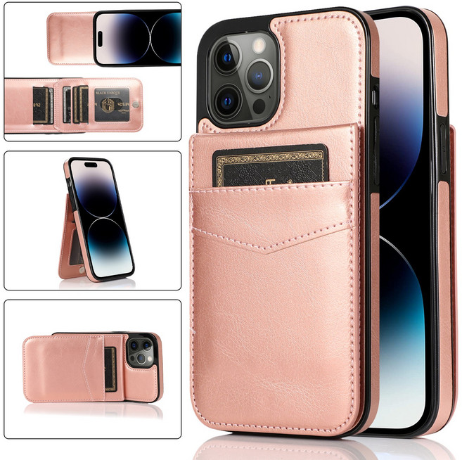 HODON 카드 5장 수납 가죽 스탠드 아이폰 7 8 XR XS 11 12 13 14 15 프로 맥스 플러스 미니 Pro Max Plus Mini iPhone 적용 케이스