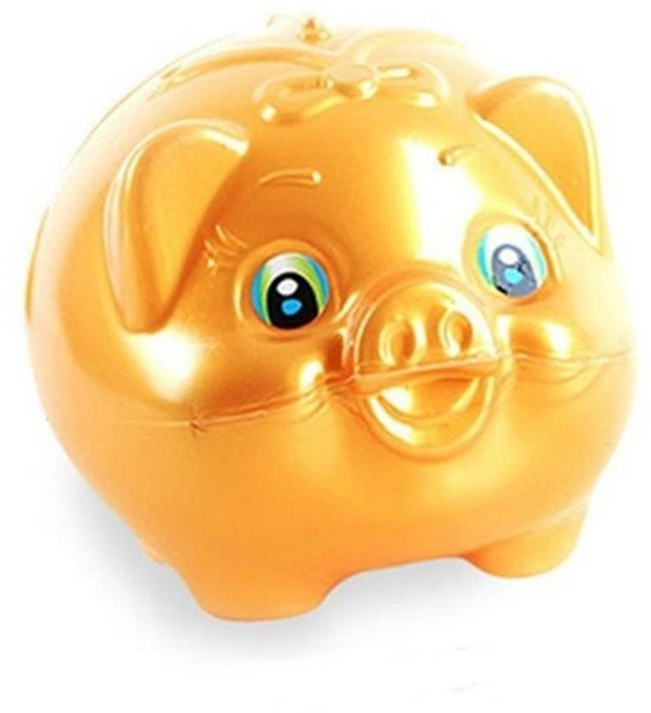 2호 돼지저금통 대형 황금 21x18x16cm 16840PC 1(PC), 색상, 1개