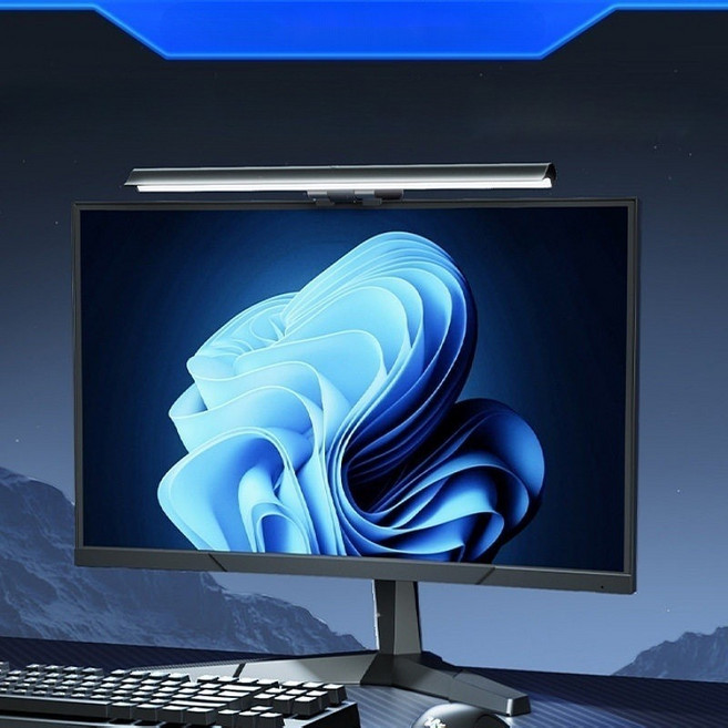 모니터조명 모니터 스크린바 모니터스탠드 led바 라이트바 모니터램프 바led, 1개, 터치 스위치 6W 전원 연결