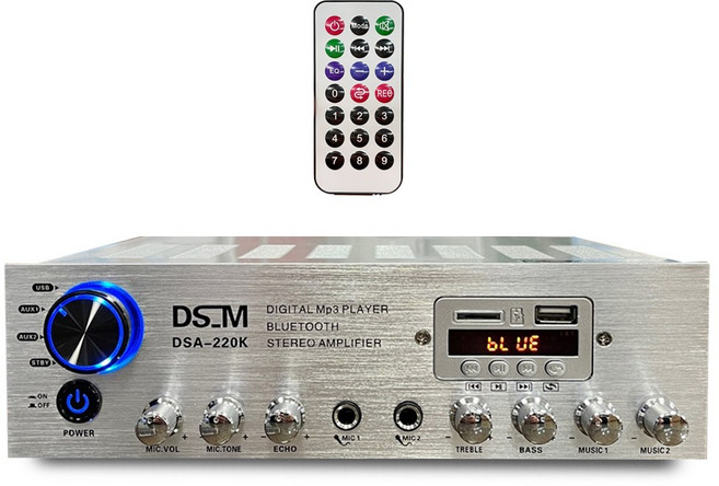 매장용앰프 블루투스앰프 미니앰프 DSA-220K 카페 업소용 가정용앰프 2채널 200W