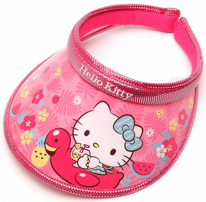 나린키즈 헬로키티 알로하 썬캡 유아동 어린이 핀캡 햇빛가리개 썬바이저