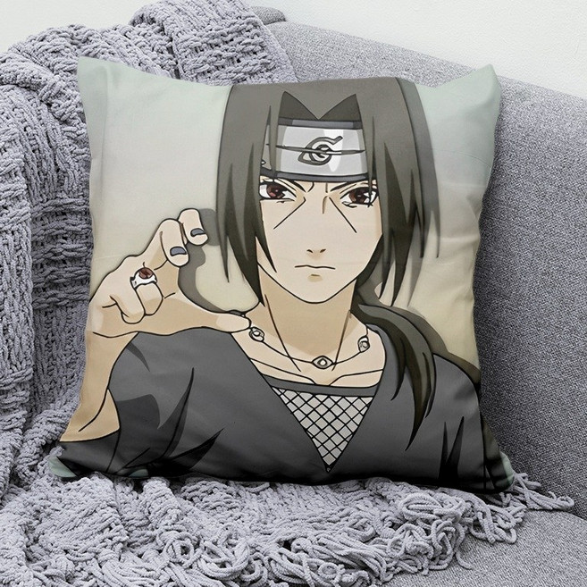 나루토 질풍전 쿠션 베개 방석 소파 거실 인테리어 장식 굿즈 사스케 이타치 오비토 미나토, HYRZ-17
