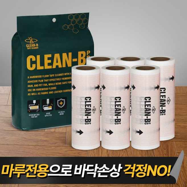 네이쳐리빙 클린비프로 마루용 테이프클리너 리필 6p, 1개