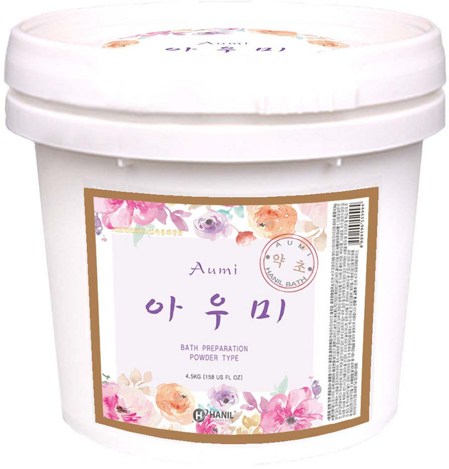 약초 아우미 대용량 입욕제 족욕제 (샵/가정용), 4.5kg, 1개