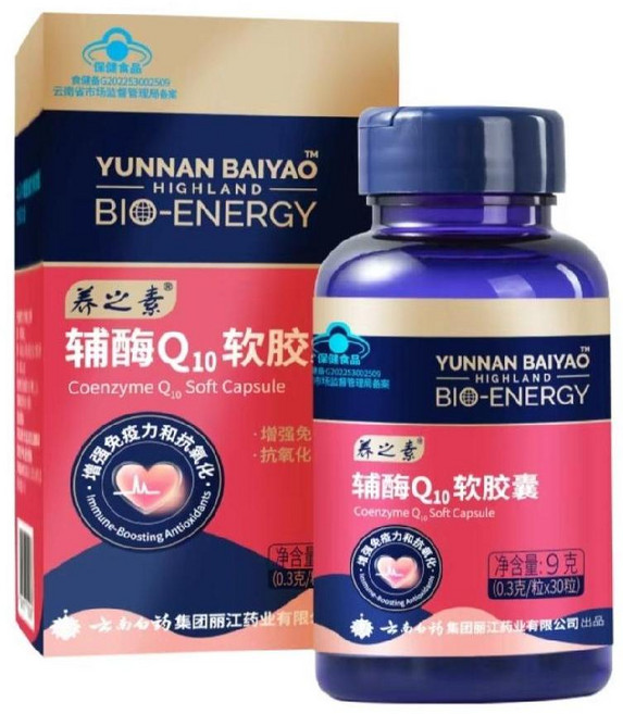 운남백약 코엔자임Q10 30알/캔 6캔 6개월분