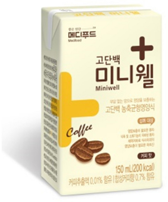 메디푸드 고단백 미니웰 커피맛 농축균형영양식, 24개, 150ml