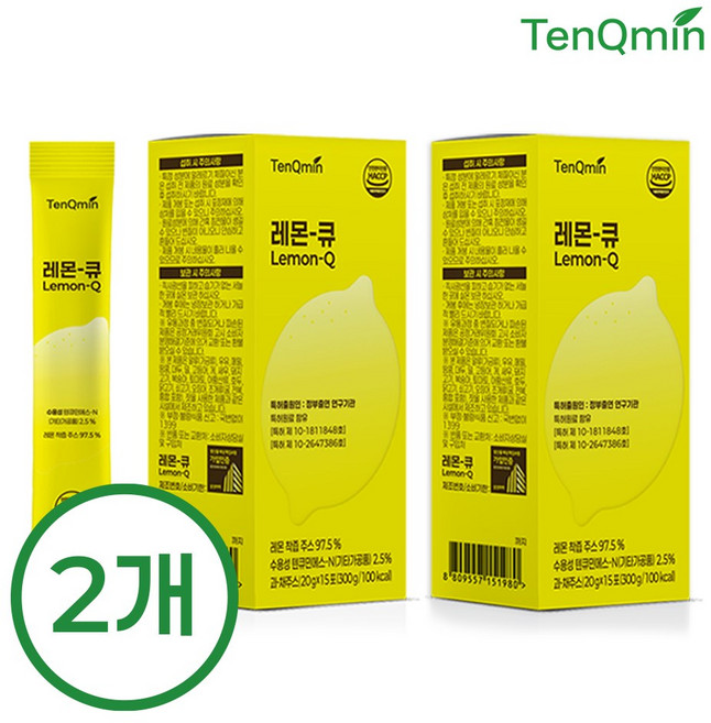 텐큐민 레몬큐 상큼한 레몬 커큐민 기획세트, 30개, 20g