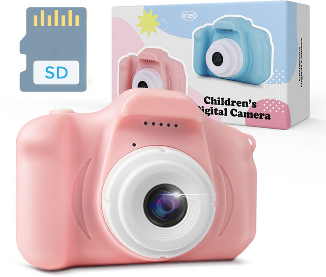 RTeG 어린이 디지털 토이카메라 KD1000 + SD카드 16G 세트, KD1000(인디핑크), 1개