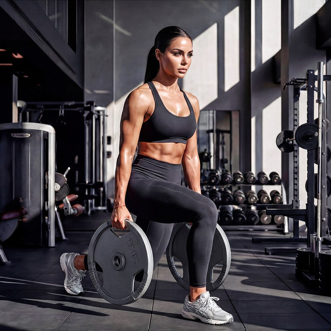 이고진 클럽용 주물 바벨 원판 20kg 1개 51D 역기 운동 웨이트