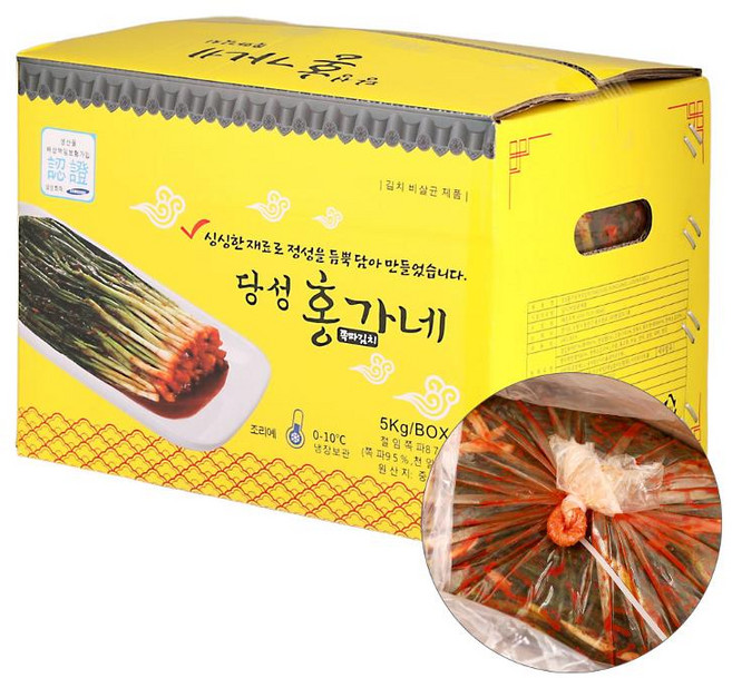 중국산김치(홍가네쪽파김치) 5KG, 1개