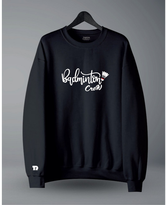 더림 배드민턴 크루 상의 맨투맨 라운드 긴팔 오버핏 기모 티 단체 남녀공용
