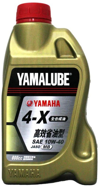 YAMAHA YAMALUBE 4-X 10W40 全合成機油 金罐 800cc 山葉勁戰適用, 1個, 單瓶