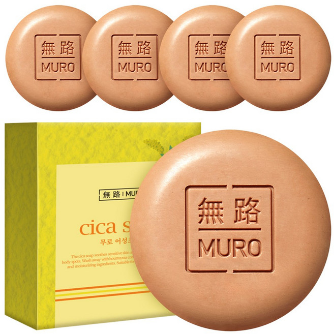 무로 어성초비누, 75g, 5개입