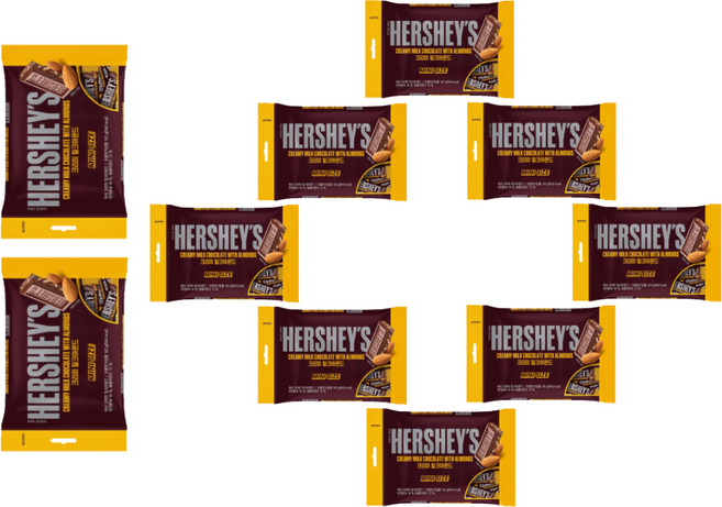 허쉬 아몬드 초콜릿 스낵사이즈, 165g, 10개