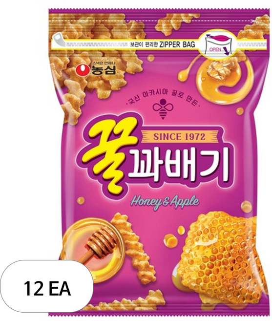 대형마트 농심 꿀꽈배기, 300g, 12개
