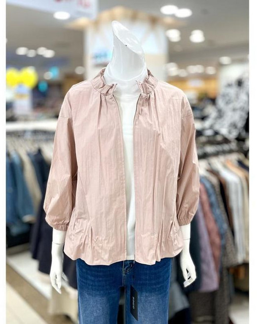 트리아나 소고 세이브존01 프릴 넥 7부 소매 여름 점퍼 TAI2GA11