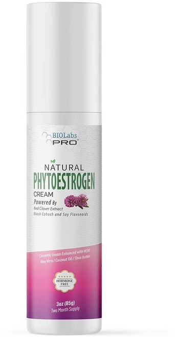 BIOLABS PRO 식물성 에스트로겐 크림 - 천연 식물 기반 지원 호르몬 프리 포뮬러 - 레드 클로버 추출물 블랙 코호시 및 콩 플라보노이드 - 2개월 분량 - 85g( - 쿠팡