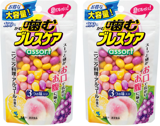 고바야시 깨물어먹는 브레스케어 어쏘트 100개입, 2개