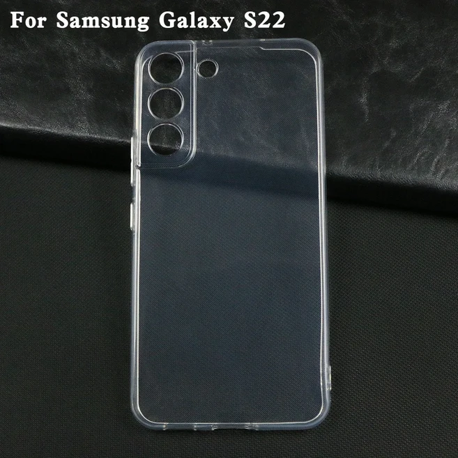 삼성 갤럭시 S22 TPU 투명 케이스 S22울트라 호환 카메라 S22플러스 소프트 보호, 1개