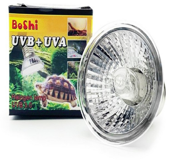 BOSHI 파충류 할로겐 램프 적외선 UVB UVA 3.0 25W, 1개